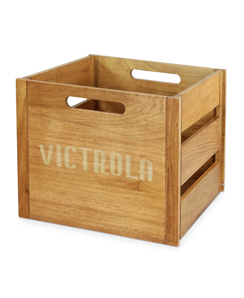 Victrola Wooden Record Crate