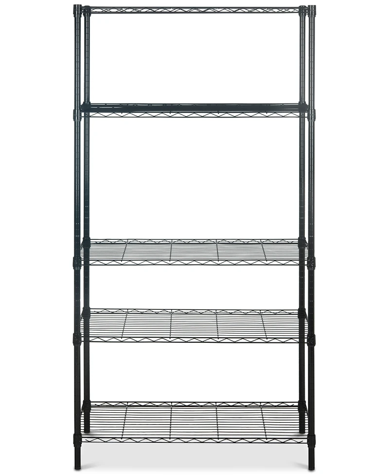 Alpha 5-Tier Chrome Wire Shelving