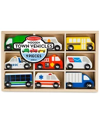 Melissa & Doug Wooden Town Vehicles Set