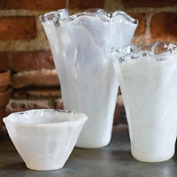 Vietri Onda Large Glass Vase