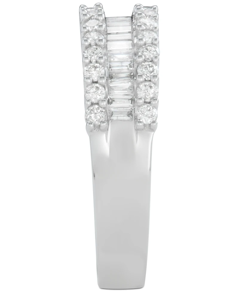 Diamond Baguette Cluster Band (1 ct. t.w.) 14k White, Yellow or Rose Gold