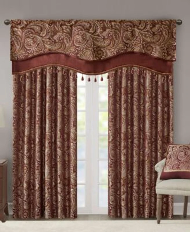 Madison Park Aubrey Paisley Faux Silk Window Treatments