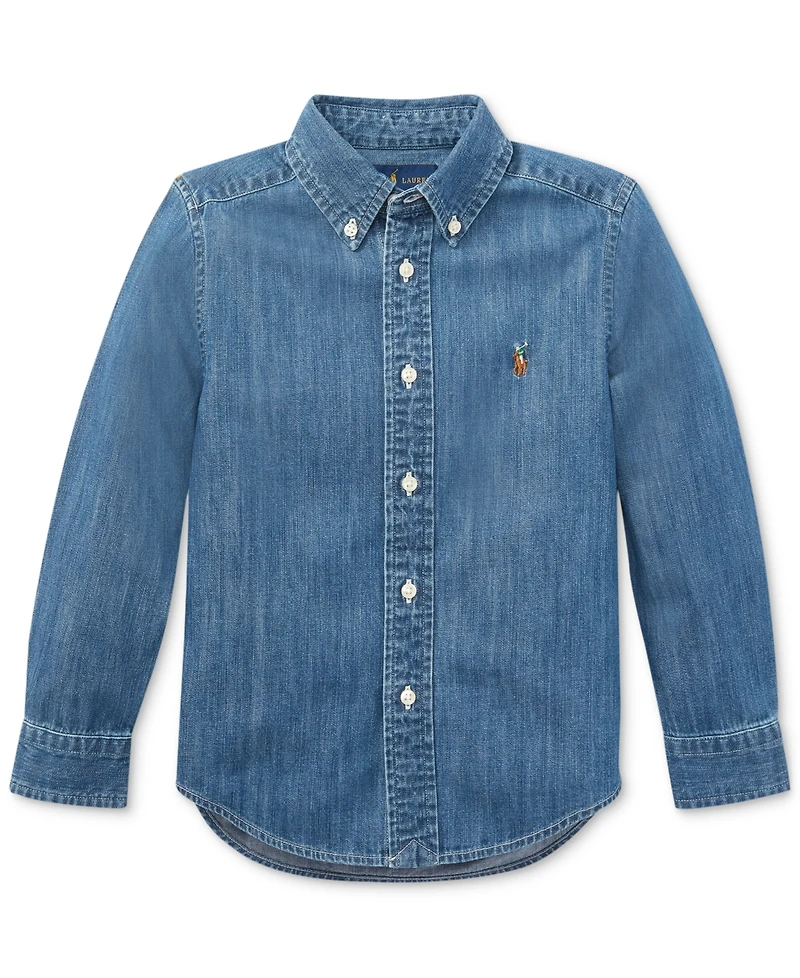 Polo Ralph Lauren Toddler and Little Boys Cotton Chambray Shirt