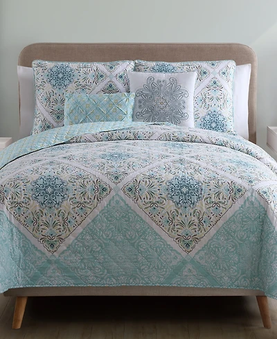 Vcny Home Windsor Reversible 5-Pc. Quilt Set