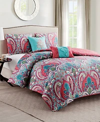 Vcny Home Casa Real Reversible 5-Pc. Quilt Set