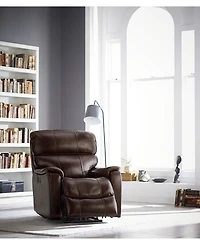 Hatherleigh 34" Leather Dual Power Recliner with Usb Outlet