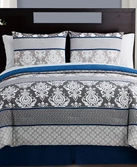 Closeout Vcny Home Beckham 8 Pc. Damask Comforter Sets