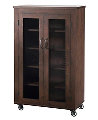 Alesia Shoe Cabinet With Casters
