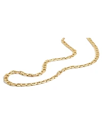 Italian Gold 22" Beveled Marine Link Chain Necklace (7-1/5mm) in 10k Gold