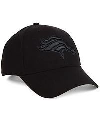 '47 Brand Denver Broncos Black & Black Mvp Strapback Cap