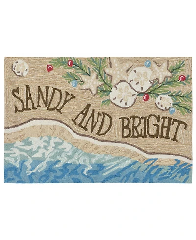 Liora Manne Front Porch Indoor/Outdoor Sandy & Bright Sand 2' x 3' Area Rugs