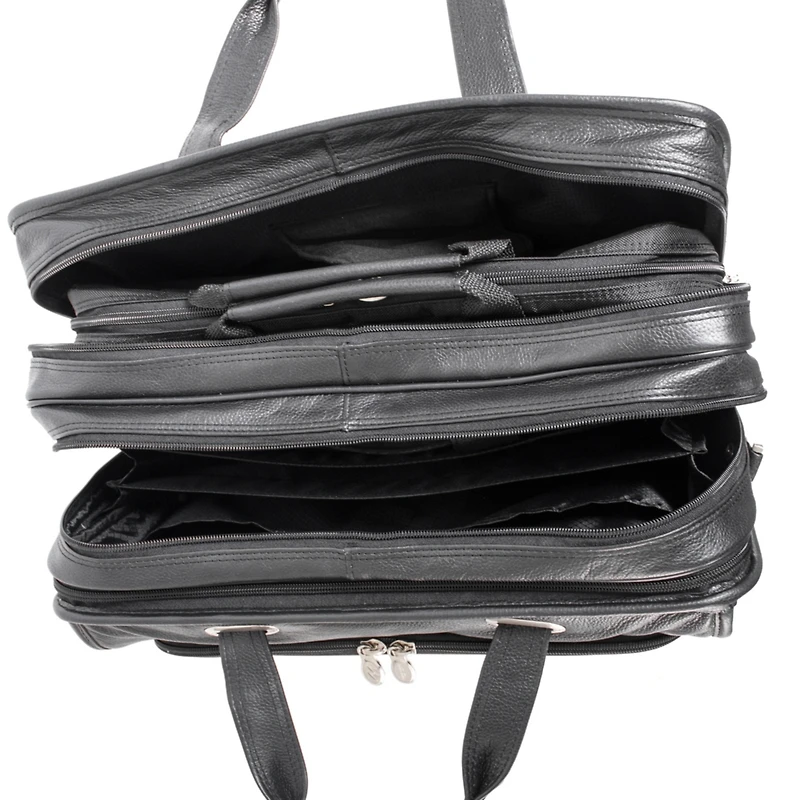 Mcklein West Town 15" Fly-Through Checkpoint-Friendly Patented Detachable -Wheeled Laptop Briefcase