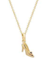 Disney Children's Cinderella Slipper 15" Pendant Necklace in 14k Gold