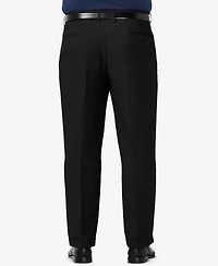 Haggar Men's Big & Tall Premium Comfort Stretch Classic-Fit Solid Pleated Dress Pants
