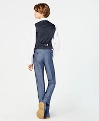 Calvin Klein Big Boys Slim-Fit Plain Weave Machine Washable Suit Pants