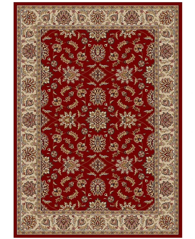 Closeout!! Km Home Pesaro Meshed Red 7'9" x 11' Area Rug