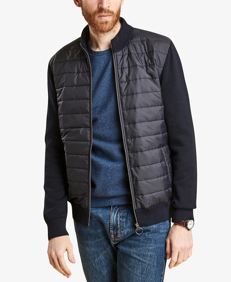 Barbour Men's Carn Baffled Full-Zip Sweater