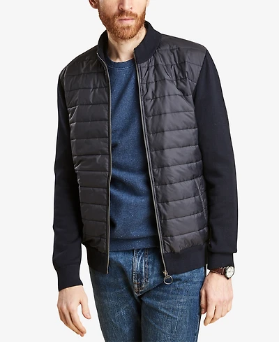 Barbour Men's Carn Baffled Full-Zip Sweater