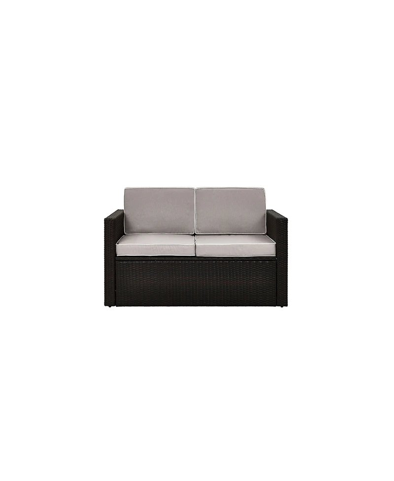 Palm Harbor Outdoor Wicker Loveseat With Cushions