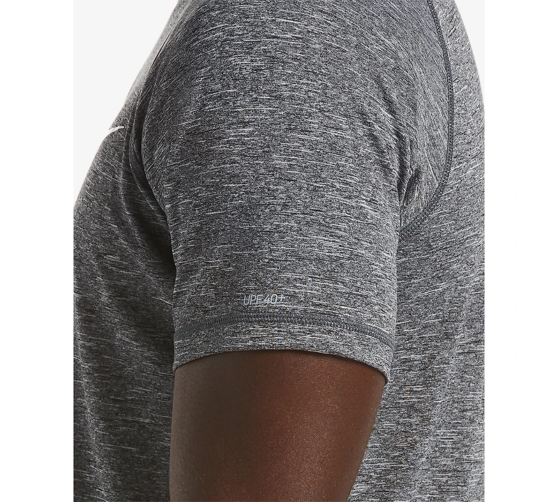 Nike Men's Big & Tall Hydroguard Moisture-Wicking Heather Rash Guard