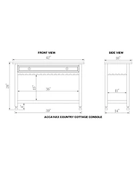 Country Cottage Media/Console Table