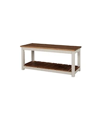 Savannah Coat Hook with Bench Set, Ivory