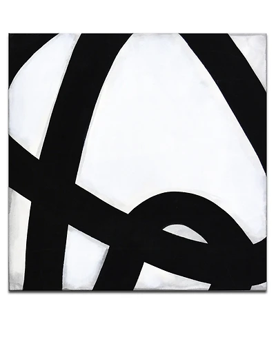 Ready2HangArt, 'Lines Iv' Shape Canvas Wall Art, 30x30"