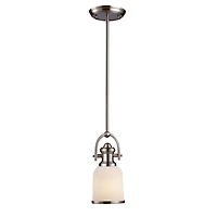 Elk Lighting Brooksdale Pendant in Satin Nickel