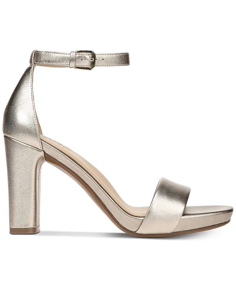 Naturalizer Joy Square Toe Ankle Strap Dress Sandals