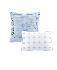 Intelligent Design Brooklyn Jacquard Cotton -Pc. Duvet Cover Set