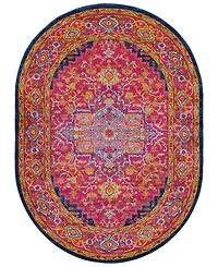 Livabliss Harput Hap-1009 Garnet 6'7" x 9' Oval Area Rug