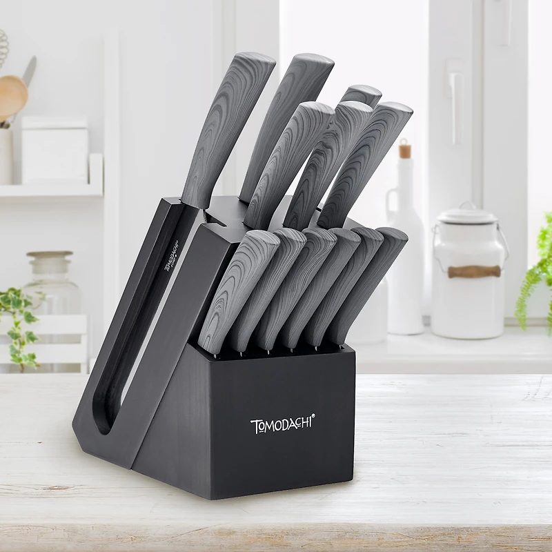 Tomodachi Raintree Ash 13-Pc. Knife Block Set