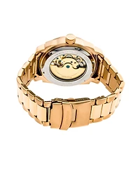 Heritor Automatic Helmsley Gold & White Stainless Steel Watches 45mm