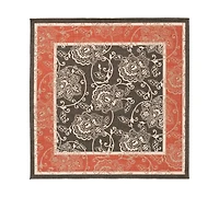 Livabliss Alfresco Alf-9592 Black 7'3" Square Area Rug, Indoor/Outdoor