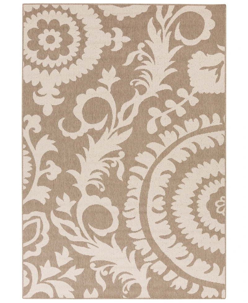 Closeout! Livabliss Alfresco Alf-9616 Camel 3' x 5'6" Area Rug, Indoor/Outdoor