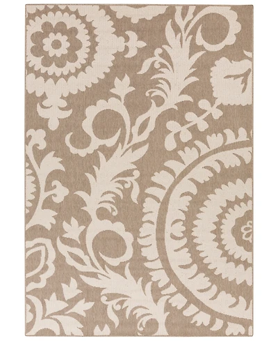 Closeout! Livabliss Alfresco Alf-9616 Camel 3' x 5'6" Area Rug, Indoor/Outdoor