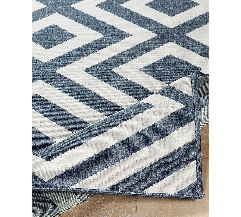 Livabliss Alfresco Alf-9657 Charcoal 2'3" x 11'9" Runner Area Rug, Indoor/Outdoor