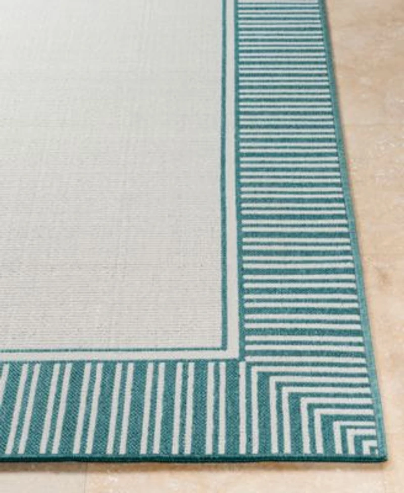 Livabliss Alfresco Alf 9680 Teal Area Rug Collection