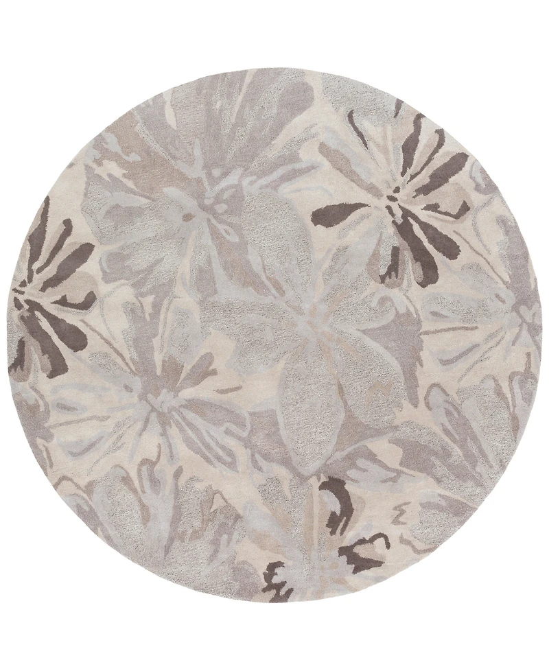 Livabliss Athena Ath-5135 Taupe 8' Round Area Rug