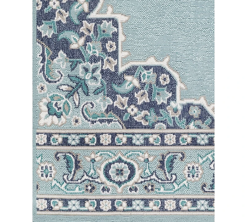 Closeout! Livabliss Alfresco Alf-9687 Aqua 3' x 5'6" Area Rug, Indoor/Outdoor