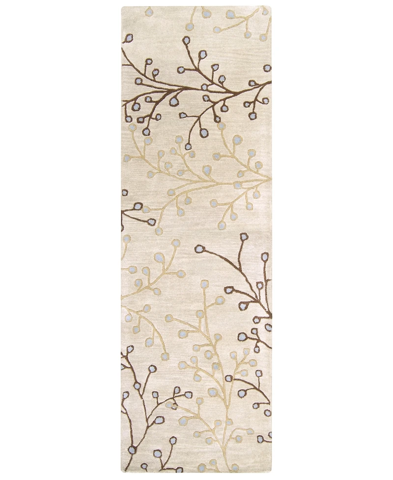 Livabliss Athena Ath-5008 Taupe 3' x 12' Runner Area Rug