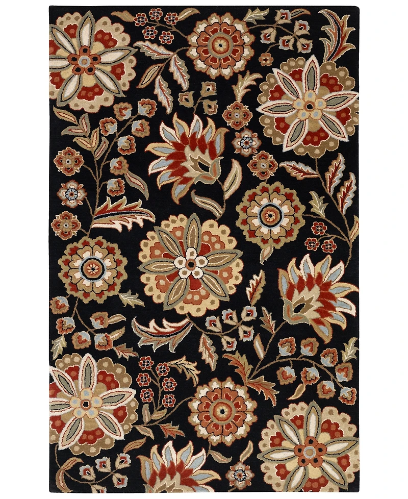 Livabliss Athena Ath-5017 Black 2' x 3' Area Rug