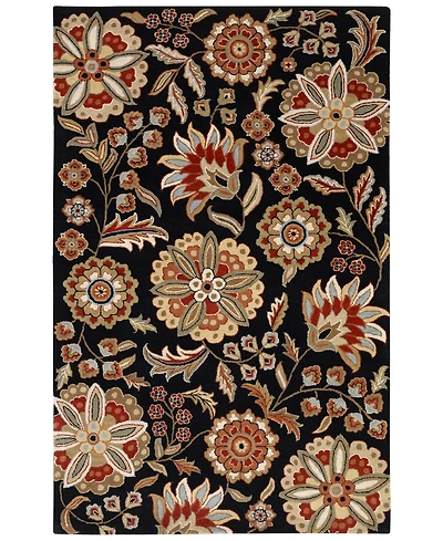 Livabliss Athena Ath-5017 Black 2' x 3' Area Rug