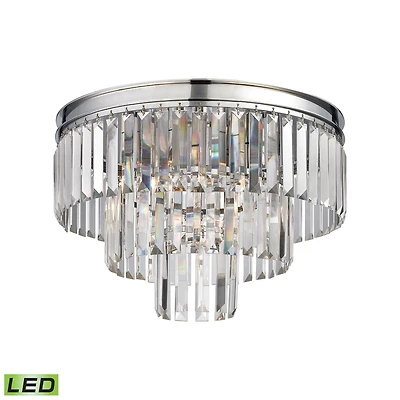 Palacial 3 Light Semi Flush in Polished Chrome
