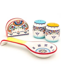 Euro Ceramica Zanzibar Kitchen Accessories, Set of 4