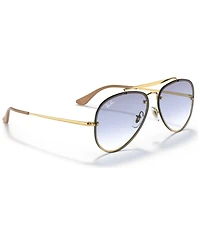 Ray-Ban Unisex Sunglasses, RB3584N 58 Blaze Aviator - Gold