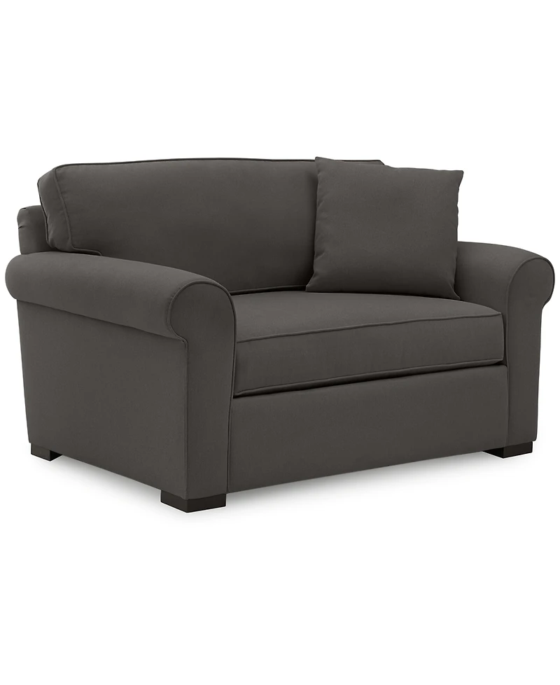 Closeout! Astra 59" Roll Arm Fabric Chair Bed, Created for Macy's