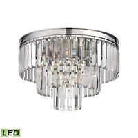 Palacial 3 Light Semi Flush in Polished Chrome