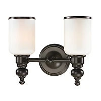 Bristol Collection 2 Light Bath in Oil Rubbed Bronze