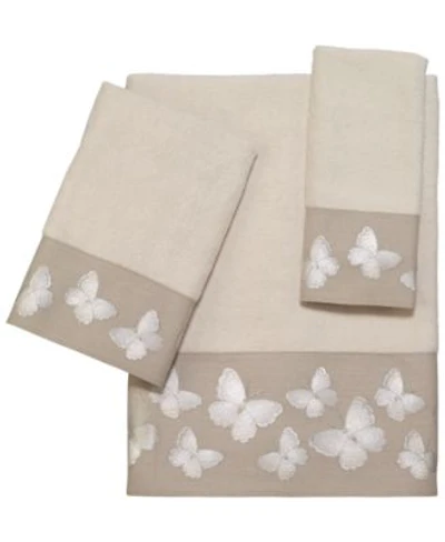 Avanti Yara Butterfly Bordered Cotton Bath Towels